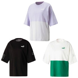 【エントリーでポイント最大15倍！】プーマ Tシャツ 半袖 レディース PUMA POWER CB 半袖T 675567 PUMA