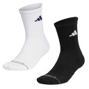 【全品対象最大10%OFF！2025年8月4日20:00〜8月11日1:59】 アディダス ゴルフ ソックス メンズ クルー丈 箱入り クッションソックス MGR80 adidas