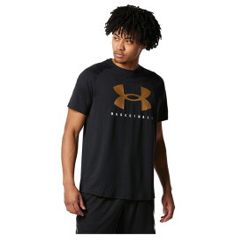 アンダーアーマー バスケットボールウェア 半袖シャツ メンズ UAテック ショートスリーブTシャツ ビッグロゴ 1378325-002 UNDER ARMOUR