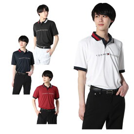 トミーヒルフィガーゴルフ TOMMY HILFIGER GOLF ゴルフウェア ポロシャツ 半袖 メンズ ベーシックロゴ THMA319