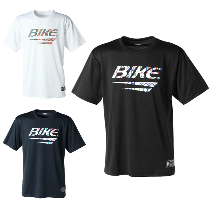 バイク BIKE バスケットボールウェア 半袖シャツ メンズ レディース BIKEロゴTシャツ BK6204
