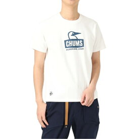 【エントリーでポイント最大15倍！】チャムス CHUMS Tシャツ 半袖 メンズ ブービーフェイスTシャツ CH01-2278 White/Navy