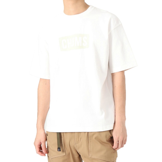 チャムス CHUMS Tシャツ 半袖 メンズ ヘビーウエイトチャムスロゴTシャツ Heavy Weight CHUMS Logo T-Shirt CH01-2271 White