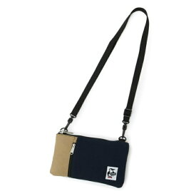 チャムス CHUMS ショルダーバッグ メンズ レディース スマートフォンショルダースウェットナイロン CH60-3611 NAVY/BEIGE