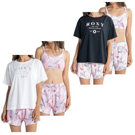 【エントリーでポイント最大15倍！】ロキシー ROXY 水着 タンキニ レディース ON THE BEACH ラッシュTシャツ付き 水着 3点セット RSW231007