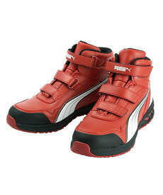 プーマ 安全靴 メンズ ジャパンアスレチック アスレチックライダー2.0 ミッド おしゃれ 衝撃吸収 プロスニーカー マジックテープ 紐なし 63-1 PUMA【ご自宅配送限定】‥