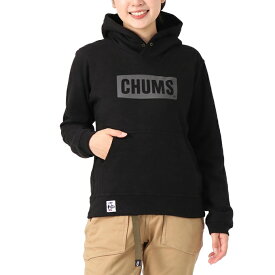 チャムス CHUMS スウェットパーカー メンズ チャムスロゴプルオーバーパーカー CH00-1418 Black*Charcoal