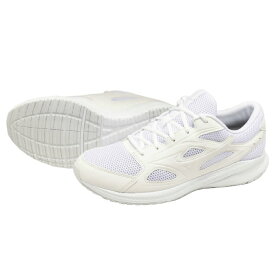 ミズノ ランニングシューズ メンズ レディース ジュニア マキシマイザー26 3E相当 幅広 ワイド K1GA240201 MIZUNO 通学シューズ 通学靴 白靴 ホワイト 白色