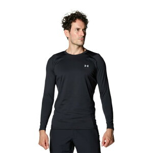 A_[A[}[ St A_[EFA  Y UA COLDGEAR Fitted Long Sleeve Crew 1381819-001 UNDER ARMOUR