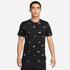 ナイキ Tシャツ 半袖 メンズ NSW CLUB＋ 総柄プリントTシャツ FD1280-010 NIKE