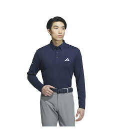 アディダス ゴルフウェア ポロシャツ 長袖 メンズ BOSモチーフ ストレッチ ボタンダウンシャツ MKR93 adidas