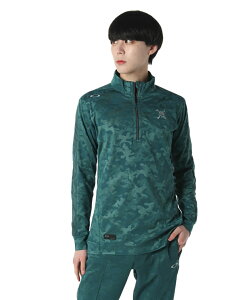 I[N[ StEFA Vc Y SKULL ENDEAVOR LS ZIP MOCK SHIRT XJn[tWbvbNVc FOA405737 OAKLEY