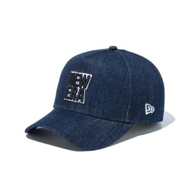 【エントリーでポイント最大15倍！】ニューエラ NEW ERA ゴルフ キャップ メンズ レディース 9FORTY A-Frame Denim スクエアロゴ インディゴデニム 13750650