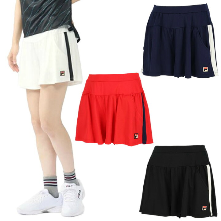 楽天市場】フィラ テニスウェア ショートパンツ レディース キュロット 