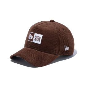 ニューエラ NEW ERA 帽子 キャップ メンズ レディース 9FORTY A-Frame Box Logo ボックスロゴ Corduroy チョコ 13751003