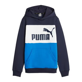 プーマ スウェットパーカー ジュニア キッズ ボーイズ ESS+ カラーブロック フーディー 672635-48 PUMA