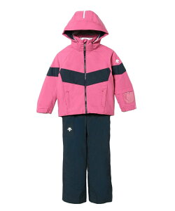 【全品対象最大10%OFFクーポン 10/24 20:00〜10/27 1:59】スキーウェア キッズ 子供 上下セット スノーウェア 男の子 女の子 雪遊び サイズ調節 耐水圧10000mm スノボ DWJWJH93 デサント DESCENTE セパレー