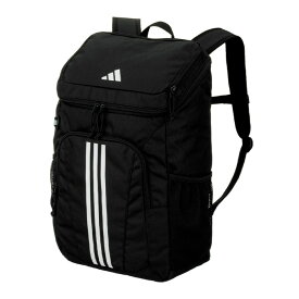【全品対象最大10％OFFクーポン！7/13 10:00〜7/15 23:59】アディダス サッカー バックパック ボール用デイパック 27L バスケ ミニバス バレー 球技 ブラック リュックサック 練習 部活 ADP50BK adidas