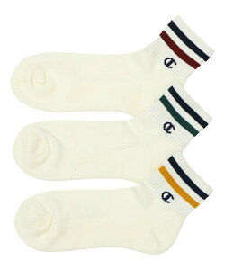 チャンピオン Champion ゴルフ ソックス メンズ 3足組 クォーターレングスソックス ハーフパイル CMSCZ201