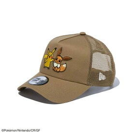 【エントリーでポイント最大15倍！】ニューエラ NEW ERA ゴルフ キャップ メンズ 9FORTY A-Frame トラッカー Pokemon ポケモン ピカチュウ イーブイ 14124343