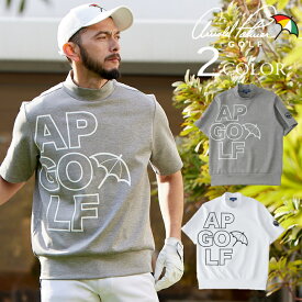 アーノルドパーマー arnold palmer ゴルフウェア スウェット メンズ ビッグロゴ半袖スウェット AP220106B01