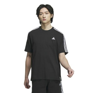 【全品対象最大10%OFFクーポン 10/24 20:00〜10/27 1:59】アディダス Tシャツ 半袖 メンズ エッセンシャルズプラス ルーズフィット スリーストライプス 半袖Tシャツ ESSENTIALS+ JF3915 KWE96 adidas