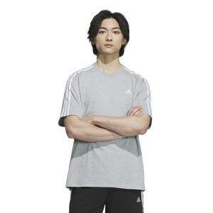 【全品対象最大10%OFFクーポン 10/24 20:00〜10/27 1:59】アディダス Tシャツ 半袖 メンズ エッセンシャルズプラス ルーズフィット スリーストライプス 半袖Tシャツ ESSENTIALS+ JF3918 KWE96 adidas