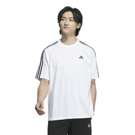 【まとめ買いで最大ポイント10倍6/4 20：00〜6/11 1：59】アディダス Tシャツ 半袖 メンズ エッセンシャルズプラス ルーズフィット スリーストライプス 半袖Tシャツ ESSENTIALS＋ JF3946 KWE96 adidas