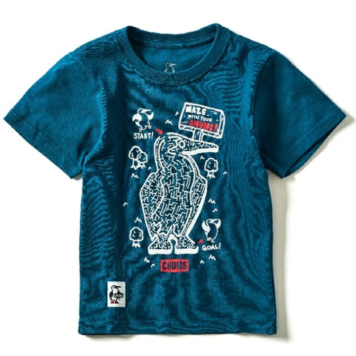 楽天市場】チャムス Tシャツ 半袖 ジュニア Maze 迷路 Tシャツ CH21 