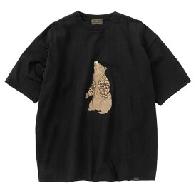 ペンドルトン PENDLETON Tシャツ 半袖 メンズ レディース S/S デュートベアプリントポケットティ S/S Dude Bear Print Pocket Tee 4275-6006 49 Black