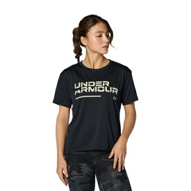 アンダーアーマー Tシャツ 半袖 レディース UAテック クロップ グラフィック ショートスリーブTシャツ 1384709-001 UNDER ARMOUR