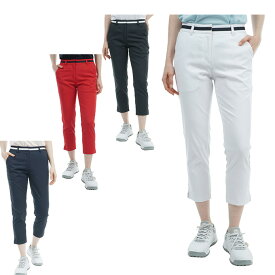 トミーヒルフィガーゴルフ TOMMY HILFIGER GOLF ゴルフウェア クロップドパンツ レディース ツイル ベーシックカプリパンツ THLA426