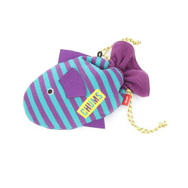 チャムス CHUMS ポーチ メンズ レディース ジュニア トロピカルフィッシュポーチ Tropical Fish Pouch CH60-3713 PURPLE/BLUE