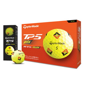 �e�[���[���C�h TaylorMade �S���t�{�[�� 1�_�[�X 12�� TP5 2024 pix YE