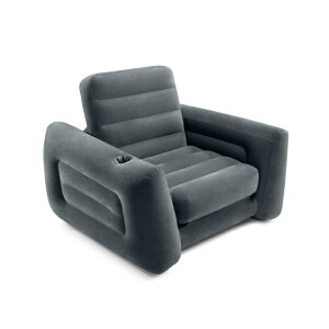 【正規販売店】 INTEX エアーソファ プル アウト チェア Pull Out Chair 66551 【ご自宅配送限定】‥ シングルサイズ持ち運び コンパクト アウトドア リビング 子供部屋 簡易