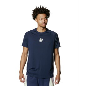 【エントリーでポイント最大15倍！】アンダーアーマー バスケットボールウェア 半袖シャツ メンズ CURRY Tech Logo Short Sleeve T-Shirt 1384724-410 UNDER ARMOUR