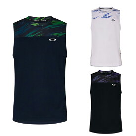 オークリー テニスウェア Tシャツ 半袖 メンズ SLANT BLOCKING NS 9.0 FOA406365 OAKLEY