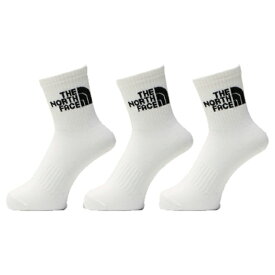 【全品最大10％OFF！6/22 20:00〜6/27 1:59】ザ・ノース・フェイス ハイソックス メンズ レディース TNF ジャカード ロゴ 3P クルー NN82411 WK ノースフェイス THE NORTH FACE