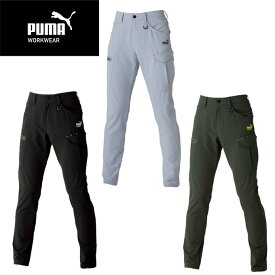 作業ウェア PUMA カーゴパンツ ズボン 作業着 作業服 ストレッチ 大きいサイズ 小さいサイズ S〜4L Dカン PW-3025A 【ご自宅配送限定】‥