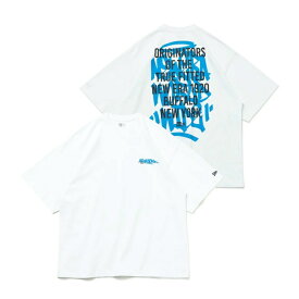 ニューエラ Tシャツ メンズ 半袖 オーバーサイズド コットン Tシャツ Graffiti ホワイト 14121861 国内正規品 NEW ERA