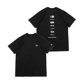 ニューエラ Tシャツ 半袖 メンズ コットン Tシャツ Archive Logo ブラック レギュラーフィット 14121927 NEW ERA
