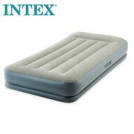 【正規販売店】INTEX 電動ポンプ内蔵 エアマット エアベッド ピローレストミッドライズ シングル INTEX 6…