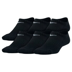 【全品最大10％OFF！6/22 20:00〜6/27 1:59】ナイキ アンクルソックス 靴下 ジュニア パフォーマンス クッションド ノーショウ キッズ トレーニングソックス 6P SX6911-010 NIKE