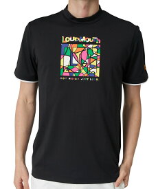 【全品対象最大10%OFF！2025年8月4日20:00〜8月11日1:59】 ラウドマウス LOUDMOUTH ゴルフウェア 半袖シャツ メンズ ECO防透スムース モックネック半袖シャツ 764605‥
