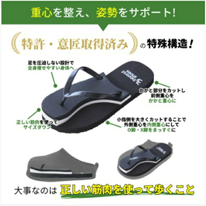 楽天市場】ラクバキ -5kgサボサンダル レディース ダイエット 姿勢改善 