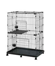 猫 ケージ キャットケージ ねこ ペット 2段 キャスター付 移動楽 ワンタッチ シンプル おしゃれ PEC-902V アイリスオーヤマ IRIS OHYAMA 【返品不可】【ご自宅配送限定】‥