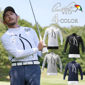 アーノルドパーマー ゴルフウェア 長袖シャツ メンズ ビックロゴ長袖モックネックシャツ AP220202C04 arnold palmer