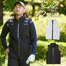 アーノルドパーマー ゴルフウェア ベスト メンズ BK中綿シームレスキルトベスト AP220203C02 arnold palmer