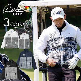 アーノルドパーマー ゴルフウェア ブルゾン メンズ 袖着脱ストレッチ中綿ジップジャケット AP220206C05 arnold palmer