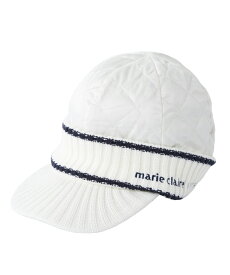 マリクレール marie claire ゴルフ ニット帽 レディース 中綿キルトニットキャップ 734-900